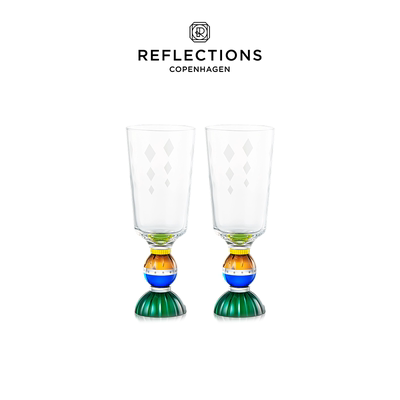 丹麦Reflections Copenhagen反射哥本哈根 Ascot高脚水晶杯酒杯