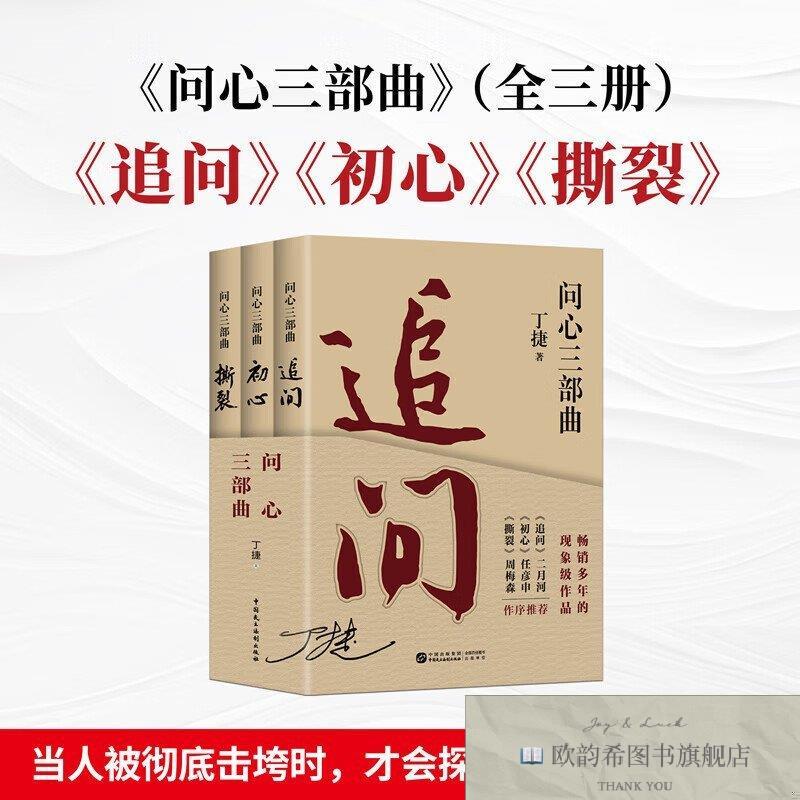 全新正版丁捷《问心三部曲》追问+初心+撕裂丁捷中国民主法制出版