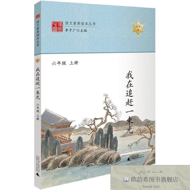 全新正版语文素养读本我在追赶一束光六年级上册小学生课外读本经