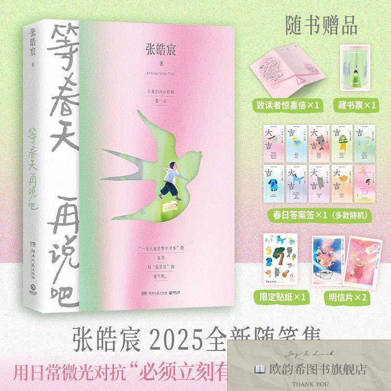 全新正版张皓宸-等春天再说吧 ,r张皓宸湖南文艺