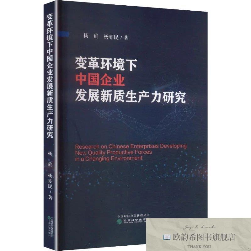 全新正版变革环境下中国企业发展新质生产力研究 杨确,杨亦民著新
