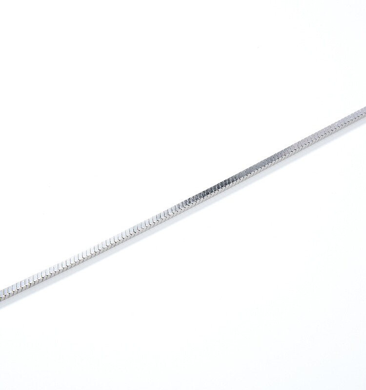 AKM LULU 다재다능한 하이 엔드 S  금도금 유럽과 미국의 인기 사각형 스택 여성용 기본 용골 목걸이