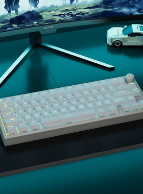 SKN青鸟68HE磁轴机械键盘无线三模铝坨坨电竞专用