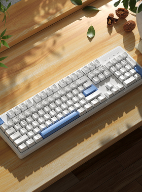 SKN机械键盘无线三模客制化gasket结构87单模有线104热插拔RGB
