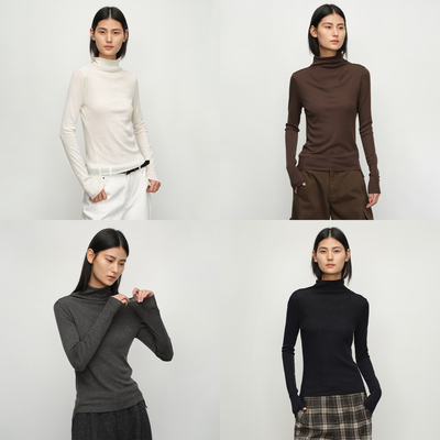 可机洗高领羊毛内搭打底衫高级感