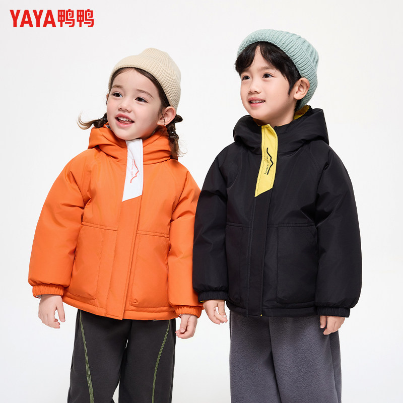 2026YAYA鸭鸭童装羽绒服短款中小童羽绒加厚保暖男女童外套