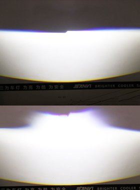 三为车灯SANVI黑卫士2.5寸蓝膜LED双光透镜大灯35W6000K前大灯