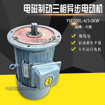 新乡大信三相异步电机YSE100L-43.0KW起重机天车驱动电机运行电机