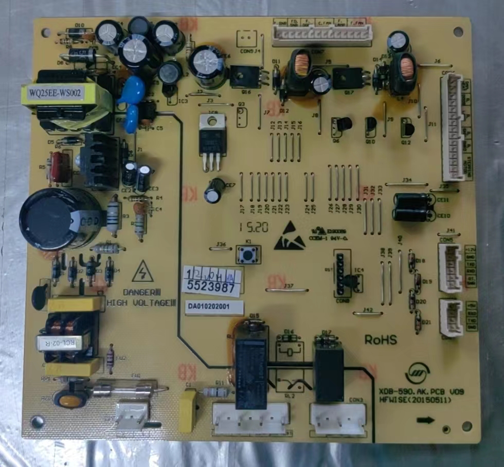 美的冰箱BCD-516-603-610电源板主板XDB-590.AK.PCB V07/V08/V09
