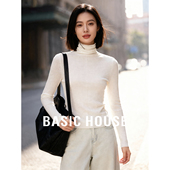 高领针织衫 Basic 修身 显瘦设计长袖 House 百家好简约百搭秋冬新款