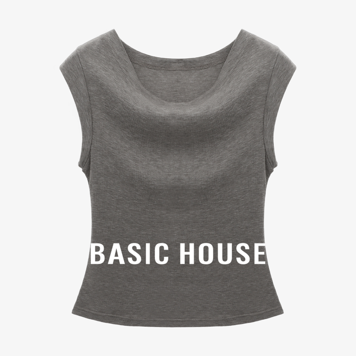 Basic House/百家好莱赛尔桑蚕丝短袖T恤女夏季宽松圆领薄款面膜t