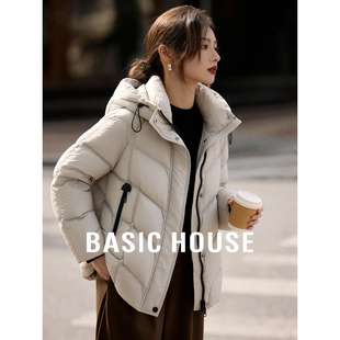 中长款 百家好立领连帽新款 加厚羽绒服女抗寒保暖外套 House Basic