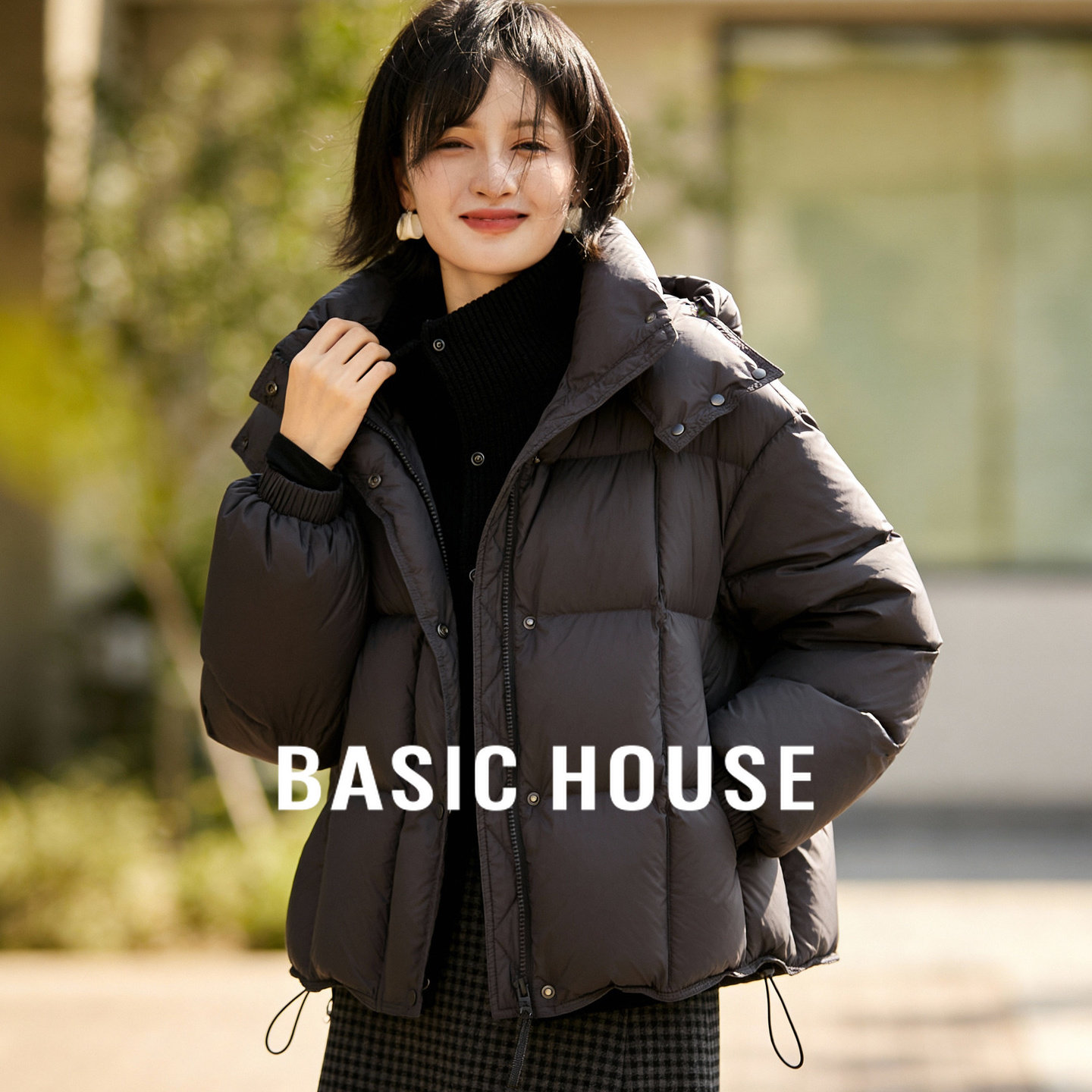 百家好连帽简约羽绒服女冬季2025新款宽松面包服200g加厚保暖外套,女装/女士精品,羽绒服,淘宝优惠券,粉丝福利购,淘宝优惠卷