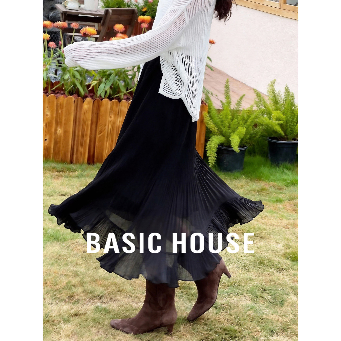 百家好黑色高腰不规则裙摆半身裙女春季2026新款显瘦网纱A字摆裙,女装/女士精品,半身裙,淘宝优惠券,粉丝福利购,淘宝优惠卷