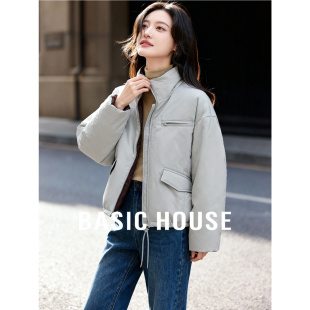 新款 百家好保暖立领棉服女2026冬季 短款 修身 外套 Basic 冬装 House