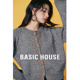 插肩开衫 Basic 圆领短款 百家好复古撞色穿绳毛衣冬季 外套女 House