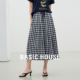 House 松紧腰阔腿裤 百家好黑白格子撞色休闲裤 新款 2026夏季 Basic