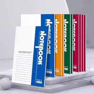 笔记本子简约小学生用初中办公用品工作记事本A5软抄本软皮记录本