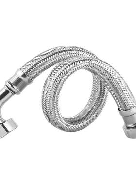 304不锈钢编织软管90度弯头进水管连接智能马桶增压水泵六6分4分