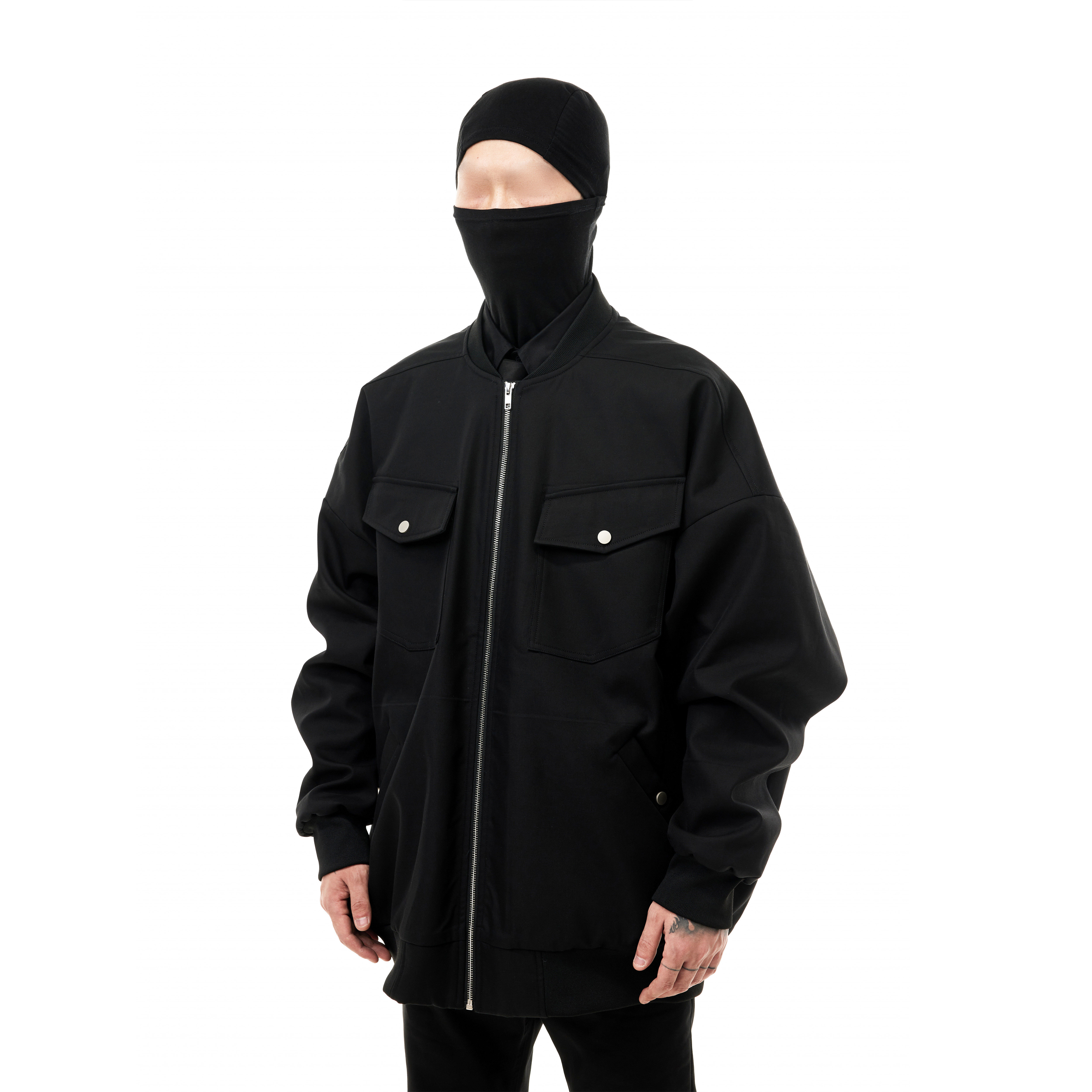 廓形多口袋夹克外套男女