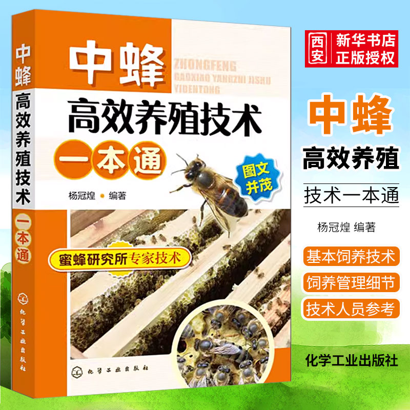 正版中蜂高效养殖技术一本通 杨冠煌 化学工业出版社 中蜂高效养殖技术大全实用养蜂技术养中华蜂大全书籍 蜜蜂养殖书籍