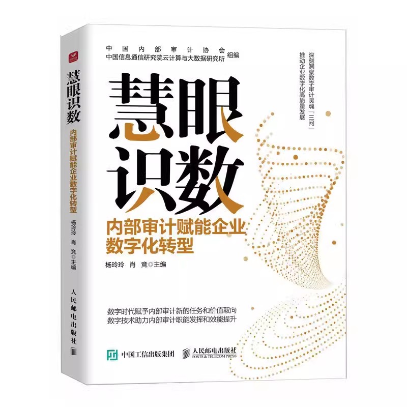 正版慧眼识数内部审计赋能企业数字化转型人民邮电出版社中国信息通信研究院云计算大数据研究与中国内部审计协会组编书籍