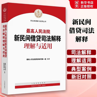 正版最高人民法院新民间借贷司法解释理解与适用 人民法院 民法典理解与适用丛书 民间借贷纠纷审判规范指导法律实务书 条文主旨
