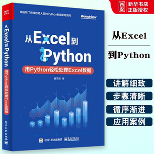 正版从Excel到Python用Python轻松处理Excel数据 Python数据处理指南 电子工业 元组处理技术openpyxl库及Python Excel应用书籍