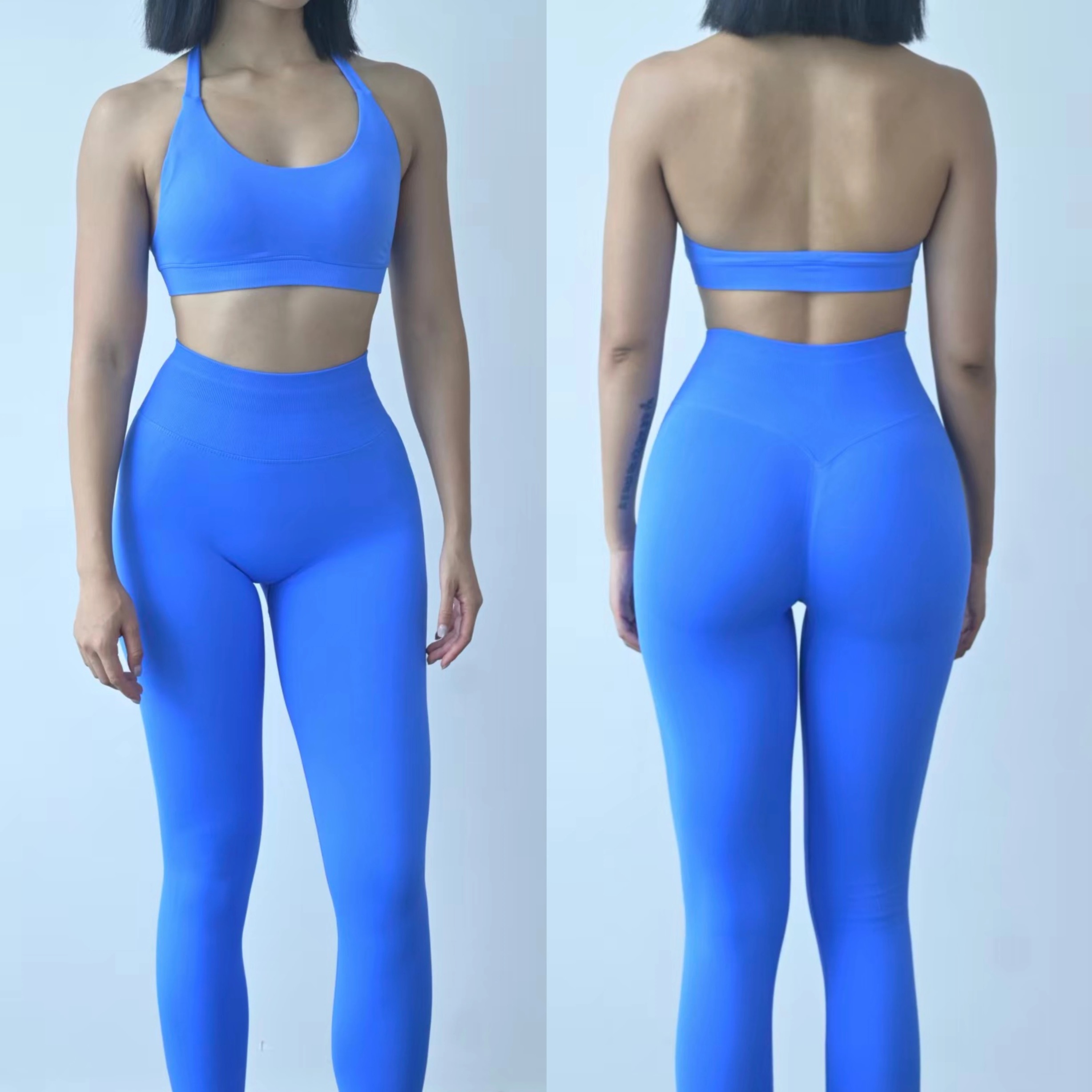 挂脖运动文胸女健身内衣瑜伽