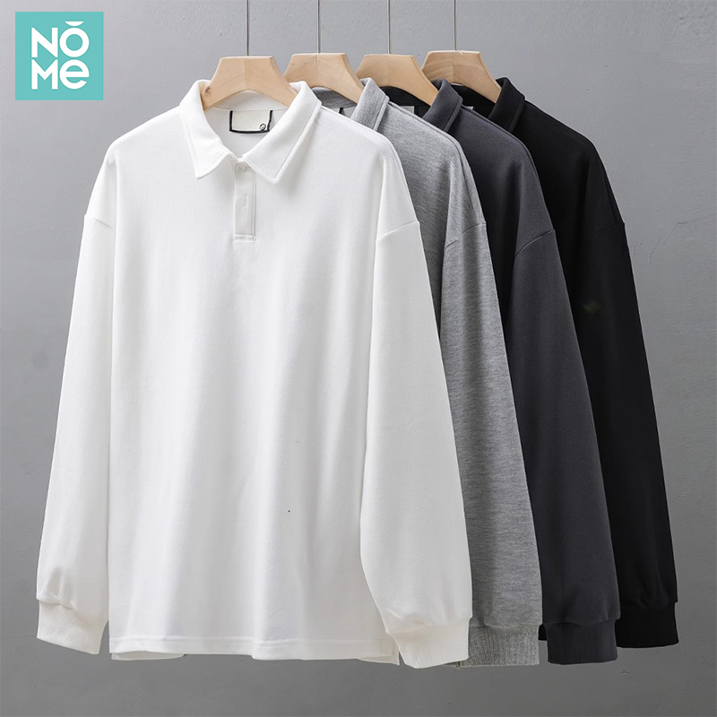 NOME320g重磅珠地棉POLO衫男长袖