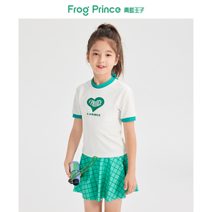 宝宝防晒 泳装 青蛙王子女童泳衣印花儿童2025新款 女童分体长袖