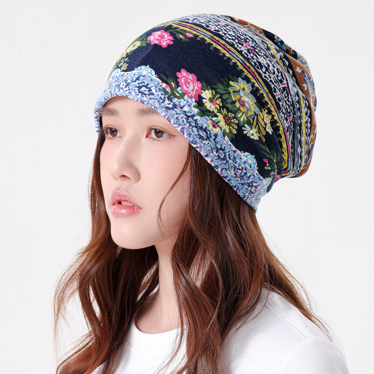 套头帽围脖两用帽子春夏季户外骑行逛街旅行休闲百搭头巾帽包头帽