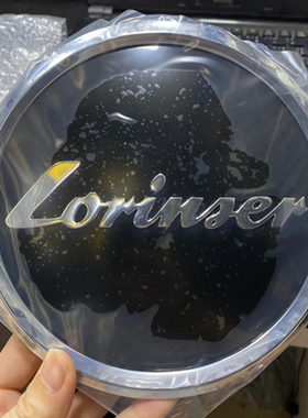 适用奔驰威霆改装罗伦士中网大标志Lorinser车头标3D镜面前后车标