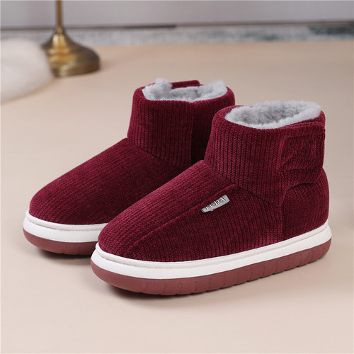 冬季高帮加绒保暖棉鞋男女款