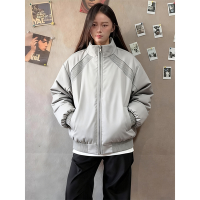 大码300斤美式潮牌棉衣秋冬加厚