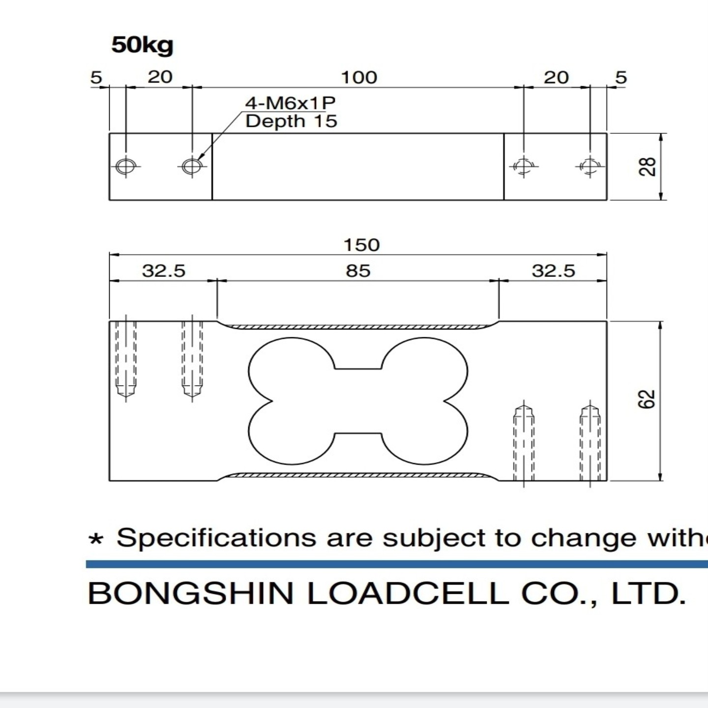 议价议价韩国BONGSHIN OBU-50称重传感器 压力传感器 秤