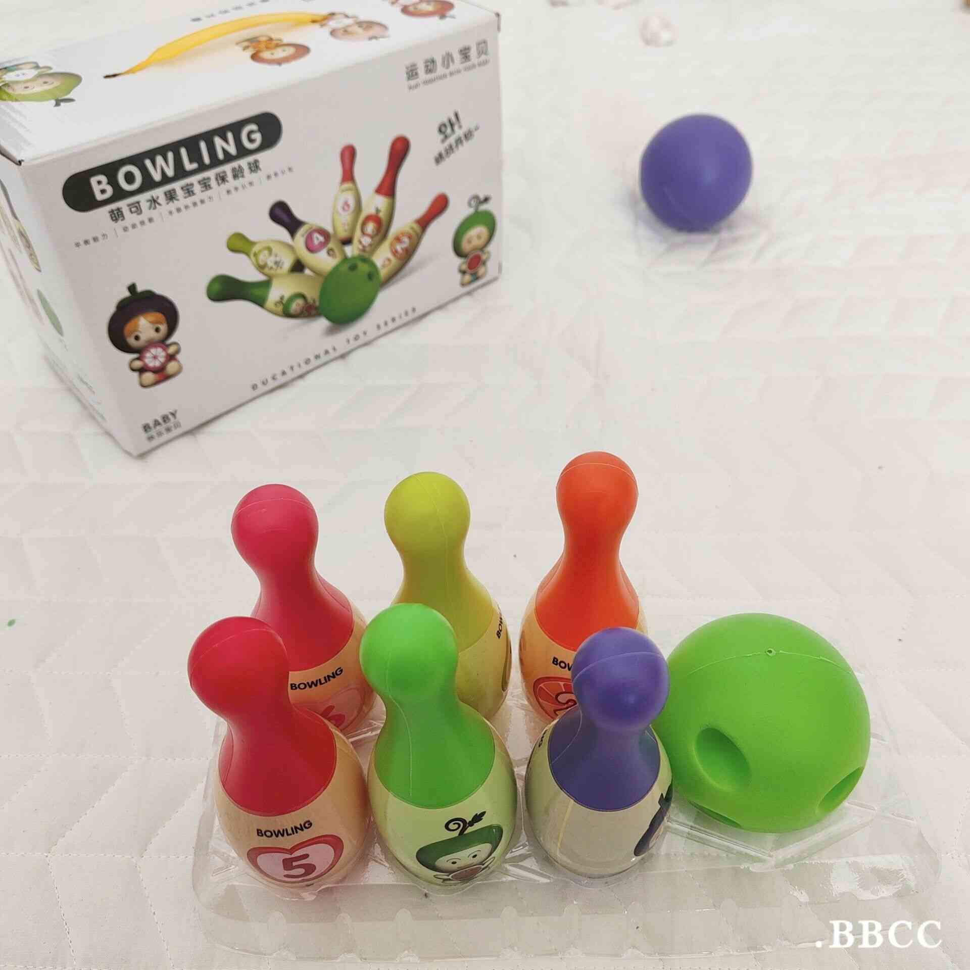 保龄球休闲户外球类运动玩具儿童感统训练器3亲子互动6套圈装益智 - 蒲公英工艺礼品出品