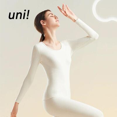 unii女士轻暖发热无痕保暖套装