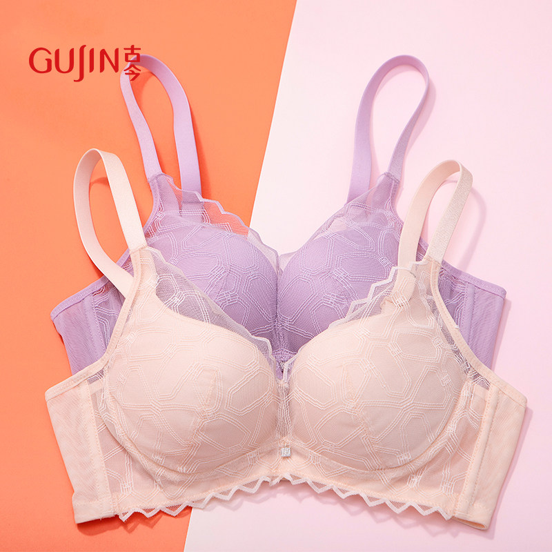 古今内衣女小胸平胸聚拢上托舒适无钢圈文胸罩内衣0l858