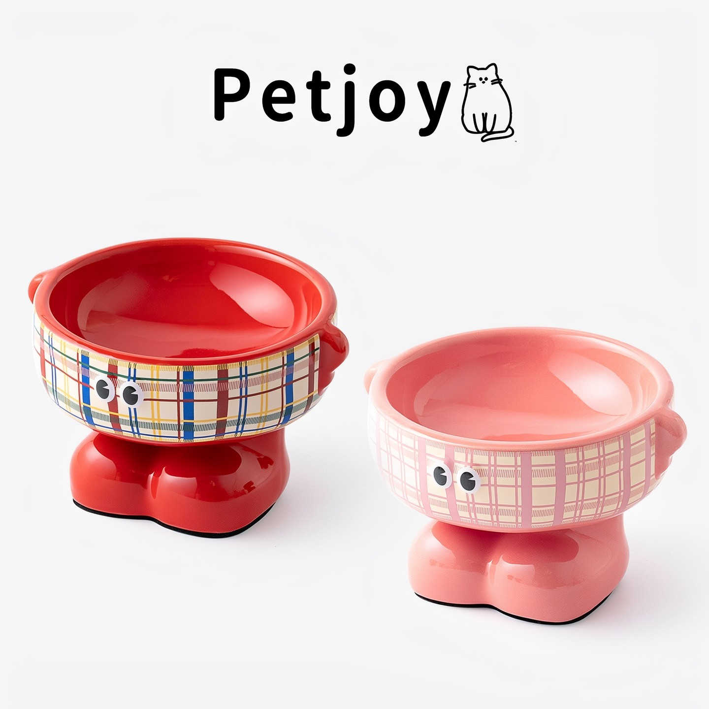 可爱陶瓷猫碗狗碗狗盆增高防打翻保护颈椎猫咪食盆喝水碗宠物粮碗,宠物/宠物食品及用品,猫狗碗/慢食碗,淘宝优惠券,粉丝福利购,淘宝优惠卷