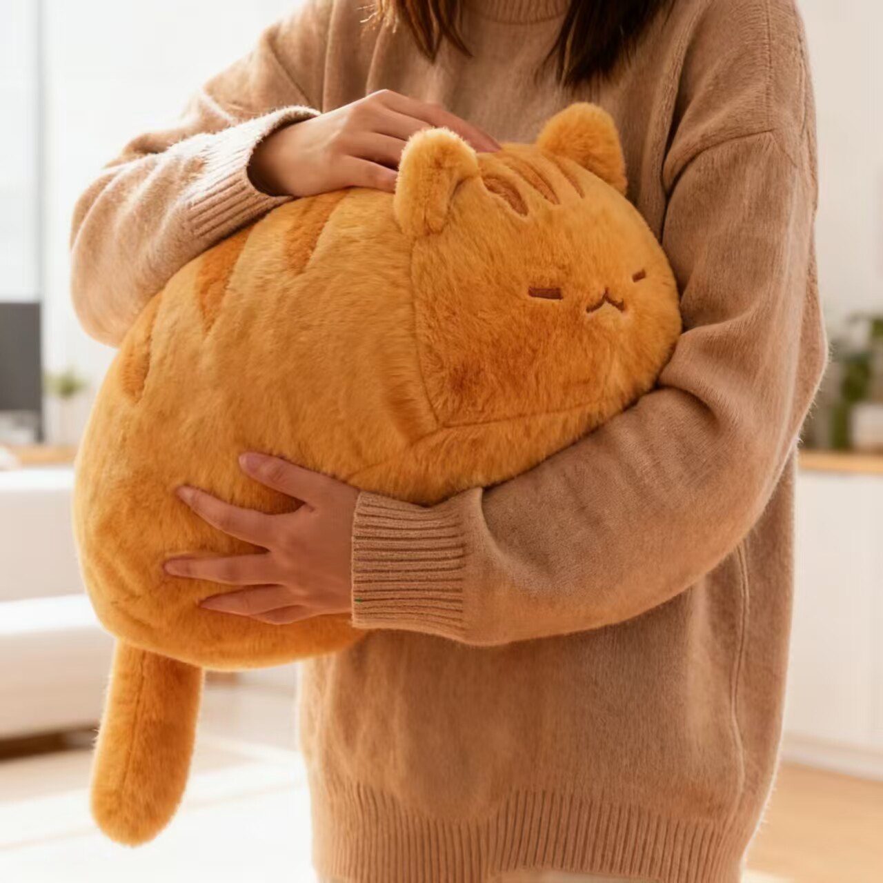 猫咪公仔抱枕毛绒玩具床头靠枕床上陪睡宝宝安抚玩偶送女友礼物