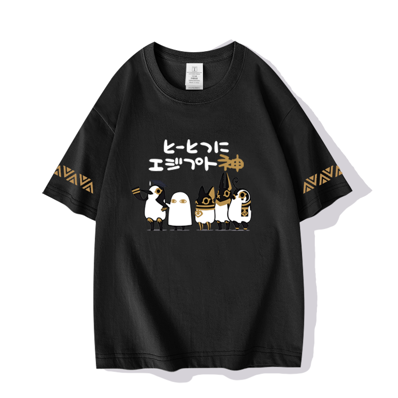 埃及神明们的日常周边动漫联名短袖夏季纯棉T恤二次元纯棉半袖潮