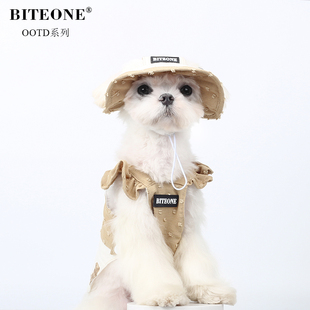 BITEONE【晚安熊】猫咪狗狗衣服春夏居家服吊带可爱风舒适简约