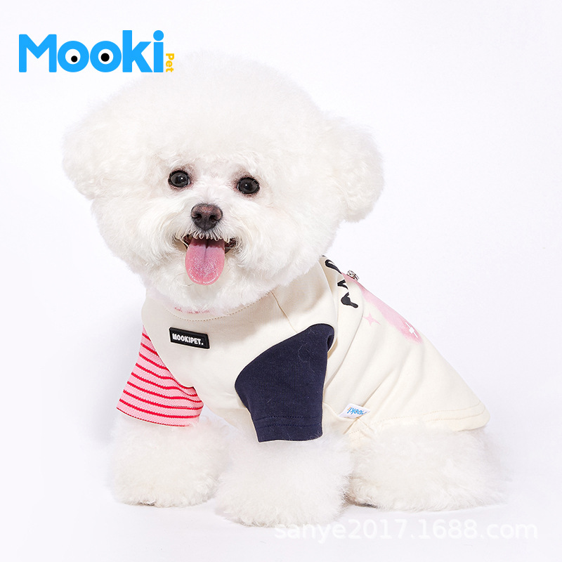 mookipet泰迪狗狗衣服春秋宠物小型犬雪纳瑞猫咪博美春装可爱