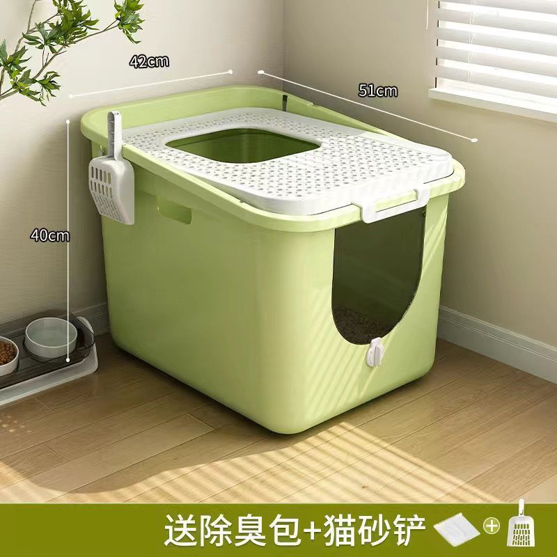 新疆包邮猫砂盆超大号猫
