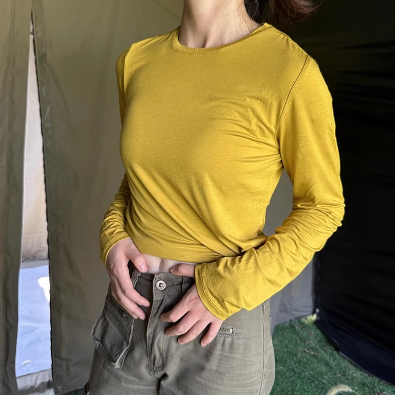 女款美利奴羊毛天丝长袖防晒衣