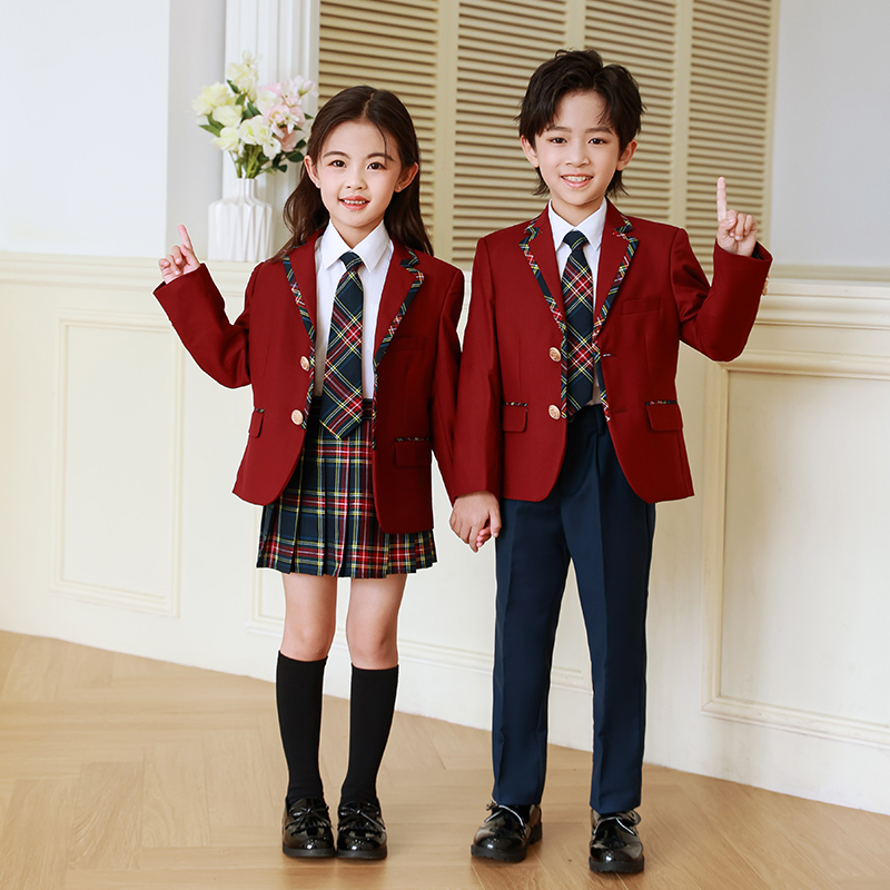 儿童中小学生校服女童班服套装