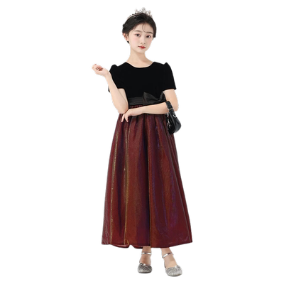 女童主持人钢琴演奏礼服轻奢小众