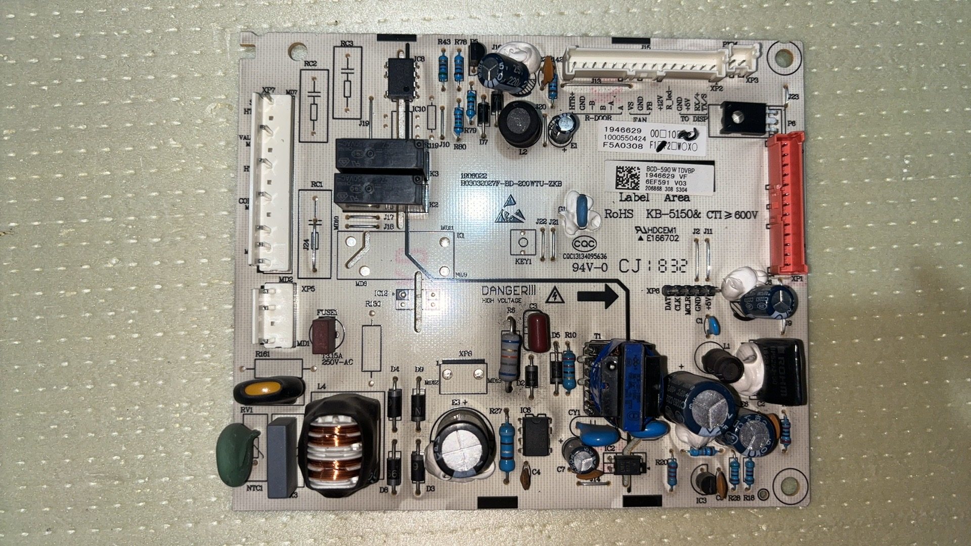 适用于海信容声冰箱电脑板主板BCD-590WTDVBP电源主板1946629,电子元器件市场,PCB电路板/印刷线路板,淘宝优惠券,粉丝福利购,淘宝优惠卷