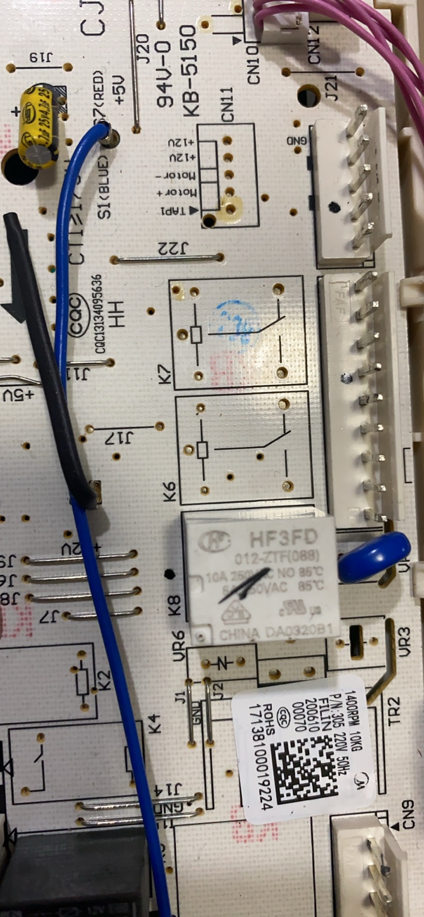 小天e滚筒洗衣机17138100019224 TG100V22DG-G59B电脑板 主板